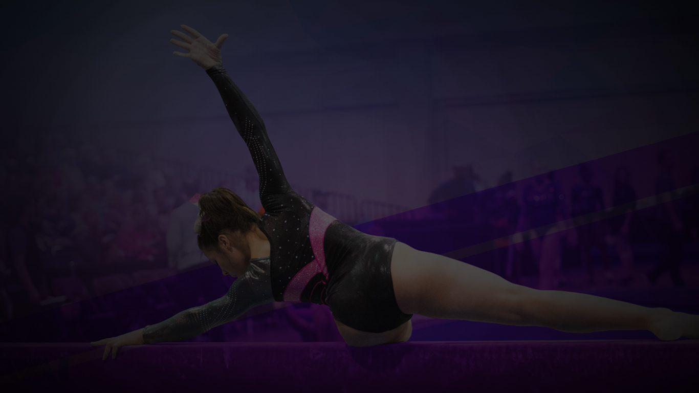 Gymnast performing a floor routine